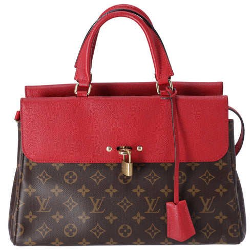 Louis Vuitton Venus Monogram Handbag M41738 Cerise Red Canvas